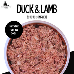RAW TREAT PETFOOD - Duck & Lamb