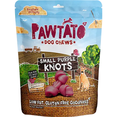 Pawtato Dog chews Small Purple Knots