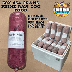 PRIME RAW Frozen Dog Food 30 x 454g - LAMB COMPLETE