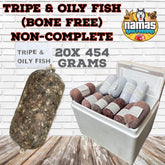 BULMERS RAW Dog Food 20 x 454g Non Complete Bone Free - TRIPE AND OILY FISH