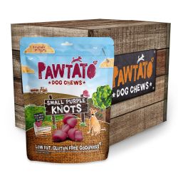Pawtato Dog chews Small Purple Knots